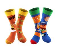 SingingWang Chaussettes Thermiques Femme, Chaussettes Humour Homme, Chaussette Humour Homme, Chaussette Drole, Happy Socks, Thermiques Fantaisie Pour Enfants Et Adultes, Motifs Amusants (burger)