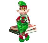 SingingWang Lutin de Noël, Peluche d'Elfe de Noël, Lutin Farceur Fille/Garçon, Doudou Gnomes de Noel, Décoration de Maison, Personnage de Noel Cadeaux (A)