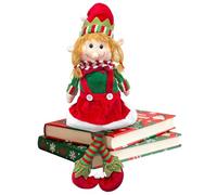 SingingWang Lutin de Noël, Peluche d'Elfe de Noël, Lutin Farceur Fille/Garçon, Doudou Gnomes de Noel, Décoration de Maison, Personnage de Noel Cadeaux (B)