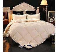 Single and Double Hotel Quilt High-End Down Winter Quilt Simple Solid Color Thick Warm Gift Quilt Down Velvet Soft and Slender Light and Warm 220X240CM 7 (12)