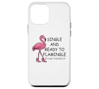 Single and Ready to Flamingle Flamingo Let's Get Flocked Up Coque pour iPhone 12 Mini