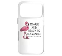 Single and Ready to Flamingle Flamingo Let's Get Flocked Up Coque pour iPhone 17 Pro