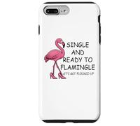 Single and Ready to Flamingle Flamingo Let's Get Flocked Up Coque pour iPhone 7 Plus/8 Plus