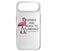 Single and Ready to Flamingle Flamingo Let's Get Flocked Up Coque pour iPhone Air