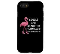 Single and Ready to Flamingle Flamingo Lets Get Flocked Up Coque pour iPhone SE (2020) / 7/8