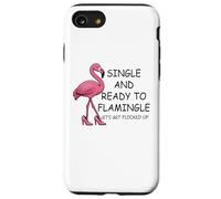 Single and Ready to Flamingle Flamingo Let's Get Flocked Up Coque pour iPhone SE (2020) / 7/8