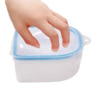 Single- - Bol De Manucure À Deux Plats Pour Ongles Acryliques | Coquille Pour Enlever Les Ongles, Remover En Poudre De Trempette En Gel Pour Le Salon Home, Outil D' Pour Le Sa