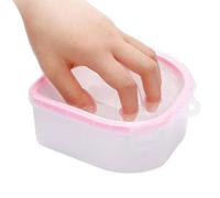 Single- - Bol De Manucure À Deux Plats Pour Ongles Acryliques | Coquille Pour Enlever Les Ongles, Remover En Poudre De Trempette En Gel Pour Le Salon Home, Outil D' Pour Le Sa