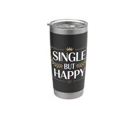 Single But Happy Vibes non attachées indépendantes Gobelet isotherme en acier inoxydable double paroi