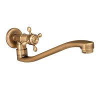 Single Cold Facuet Wall Outdoor Mop Pool Faucet Bronze Wall Kitchen Sink Faucet Rotatable ML982(Style B)