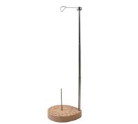Single Cone Spool Stand, Wooden Base Steady Spool Holder, Fits Most Cones