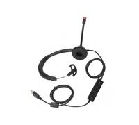 Single ear phone headset, noise reduction, volume adjustment, sound mute, USB business headset with microphone, black H390-USB-1.