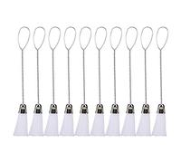 Single End Nylon Brush Sewing Machine Computer Universal Cleaning Brush Durable Nylon Stainless Steel for Sewing Machine Keyboard Bottle Cleaning 10 Pack