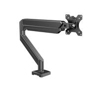 Single Gas Spring Monitor Arm for Max 32 inch Screens, Fully Adjustable Desk Mount(Black)