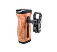 (single grip) Comfortable Wood Camera Grip with Adjustable Side Handle Optional for DSLR Photographers Cold Shoe Extension