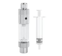 Single Head Carbon - Aluminum Alloy Acrylic 8.2x2cm | Single Head Aquarium Bubble Regulator,Easy | Water Refill Aquarium Addition System with Non-Return Function for Fish Tank