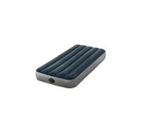 Single-High - Matelas d'air - Célibataire - Comprend Une Pompe à Batterie Intégrée - 191x91x25 cm - PVC - Bleu Gris