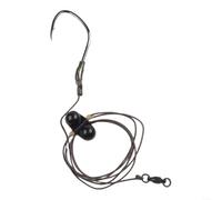 Single Hook Fishing Rig with Rattle 100cm Single Hook Fishing(8#) | Integrated rattle , mimics prey sound, attracts carp and , 100cm line length, bottom fishing optimized