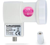 Single LNB White with LTE Filter for Digital Satellite Dish ¿ for 1 Receiver, Receiver & TV ¿ 1 Compartment ¿ Satellite, Full HD, 4 K, 0.1 dB, Weather Protection