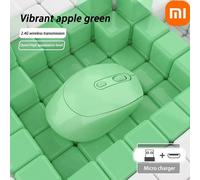 (Single mode-green) XIAOMI ¿ souris sans fil silencieuse,compatible Bluetooth,2.4 ghz,double Mode,Rechargeable,1600 DPI,pour MacBook,ordinateur portable,jeu,bureau,fille
