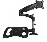 Single-Monitor Arm with Laptop Stand