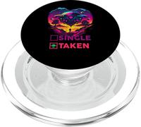 Single Or Taken Shirt Alien Valentine Shirt Valentine's PopSockets PopGrip pour MagSafe