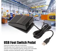 Single Pedal Switch Metal USB Control One Key Foot Switch Program Custom Action HID for Gaming Mouse Computer Keyboard with 2 Meters Cable