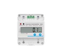 Single Phase 1P 2 Wire Digital Wattmeter Power Consumption Meter kWh AC 230V Voltage Current LCD Analog Counter Display NWPNLXEA(Multifunction Meter)
