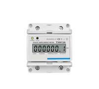 Single Phase 1P 2 Wire Digital Wattmeter Power Consumption Meter kWh AC 230V Voltage Current LCD Analog Counter Display NWPNLXEA(Digital Energy Meter)