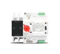 Single Phase Din Rail 110V 220V Dual Power Automatic Transfer Electrical Selector Switches Uninterrupted 2P 63A 100A 125A CZAOINCU(110V,125A)