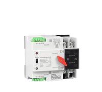 Single Phase Din Rail ATS 110V Dual Power Automatic Transfer Electrical Selector Switches Uninterrupted 2P 63A 100A 125A AUOQKQUT(100A)
