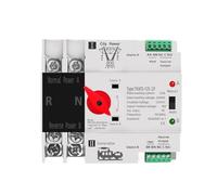 Single Phase Din Rail ATS 220V Dual Power Automatic Transfer Electrical Selector Switches Uninterrupted Power 2P 63A 100A 125A EKFBQBGW(125A)