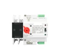 Single Phase Din Rail Dual Power Automatic Transfer Electrical Selector Switches Uninterrupted 2P 63A 100A 125A EKFBQBGW(110V,100A)