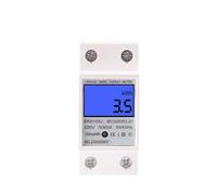 Single Phase LCD Digital Display Wattmeter Power Consumption Meter kWh AC 230V 220V 50Hz 60 HZ Din Rail EK015SJ NWPNLXEA