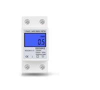 Single Phase Two Wire LCD Digital Display Wattmeter Power Consumption Meter kWh AC 230V 50Hz Din Rail NWPNLXEA(With Backlight)
