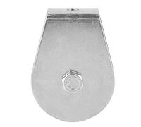 Single Pulley Block Pulley Roller Lifting Wheel Heavy Duty 0.3 Tons Loading Capacity Smooth Operation For Wire Rope Lifting Construction Work (Fully enclosed ringless bearing)