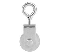 Single Pulley Block Swivel Pulley Roller Lifting Wheel 0.3 Tons Loading Lighten Load Easy to Operate Maintain High Work Efficiency (Half-pack ring bearing)