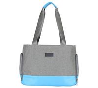 Single Shoulder Carrier, Dog Cat Carrier, Proof Leather Bottom with Hook, Large Opening for Access, Soft and Hard Bottom (Blue)