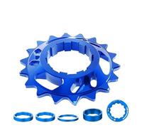 Single Speed Gearing TANKE Single Speed Freewheel Conversion | Freewheel Vis Pignon 18T Kit Cassette Cog VTT Road Chain 7075 Alliage d'aluminium CNC CNC Extracteur de Volant Magnétique en