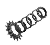 Single Speed Gearing TANKE Single Speed Freewheel Conversion | Freewheel Vis Pignon 18T Kit Cassette Cog VTT Road Chain 7075 Alliage d'aluminium CNC CNC Extracteur de Volant Magnétique en