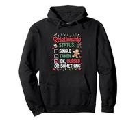 Single Taken Cursed Xmas Humor Gingerbread Sarcastic Holiday Sweat à Capuche