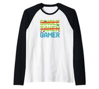 Single Taken Gamer Priorities Relationship Status Tee Manche Raglan