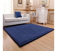 Single tree forest Couleur Unie Grand Tapis, Tapis d'éveil Doux dans, Tapis de Jeu pour Salon Chambre/Chambre du bébé-Navy Blue-130 * 160cm