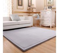Single tree forest Couleur Unie Grand Tapis, Tapis d'éveil Doux dans, Tapis de Jeu pour Salon Chambre/Chambre du bébé-Silver Gray-150 * 150cm