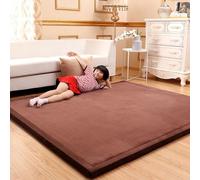 Single tree forest Couleur Unie Grand Tapis, Tapis d'éveil Doux dans, Tapis de Jeu pour Salon Chambre/Chambre du bébé-Brown-100 * 150cm