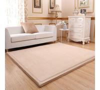 Single tree forest Couleur Unie Grand Tapis, Tapis d'éveil Doux dans, Tapis de Jeu pour Salon Chambre/Chambre du bébé-Beige-130 * 160cm