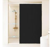 Single tree forest Rideau de Douche Pliable et imperméable avec Crochets, idéal pour Les salles de Bain et Les séparations de pièces.- W100xH180cm-Black