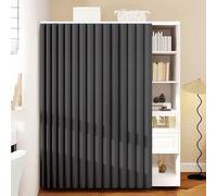 Single tree forest Rideaux d'armoire coulissants pour dressings, Cuisines et Salons. Imperméables et Anti-poussière.-Black- W100cmxH150cm