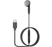 Single Wired Headphone - Mono Sports Earbud, Inline Control Cord | Lightweight Single-ear Listening Device, Smartphone compatible Audio Receiver, Ideal Student Teacher Office Communicator Unit