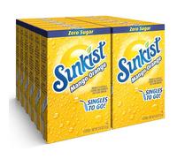 Singles To Go! Sunkist - Mélange à boisson gazeuse, orange mangue, 72 paquets